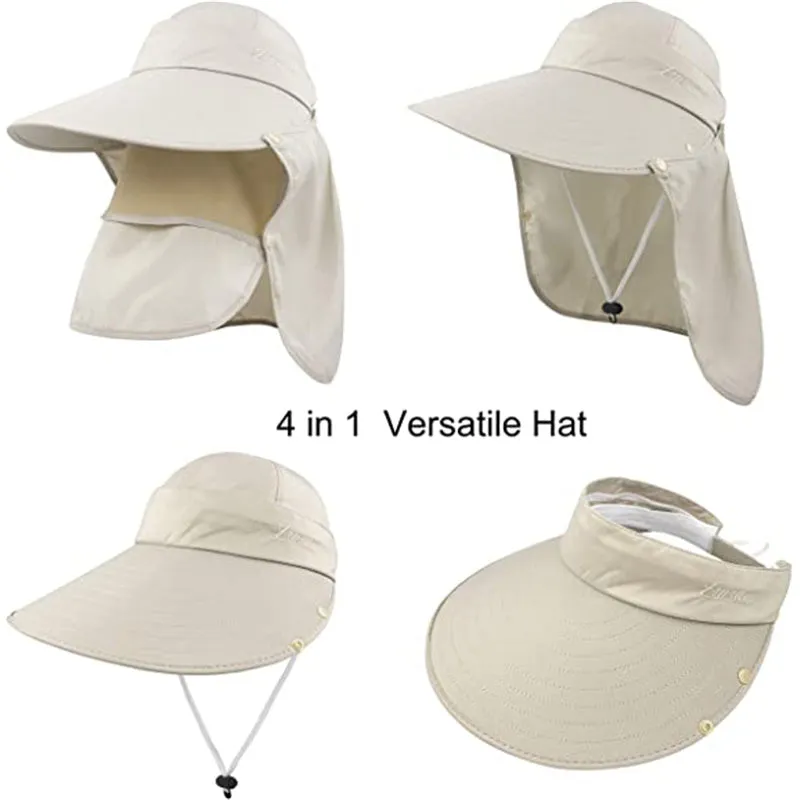 Women Sun Wide Brim UV Protection Fishing Hats