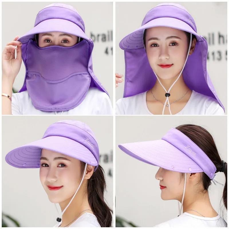 Women Sun Wide Brim UV Protection Fishing Hats
