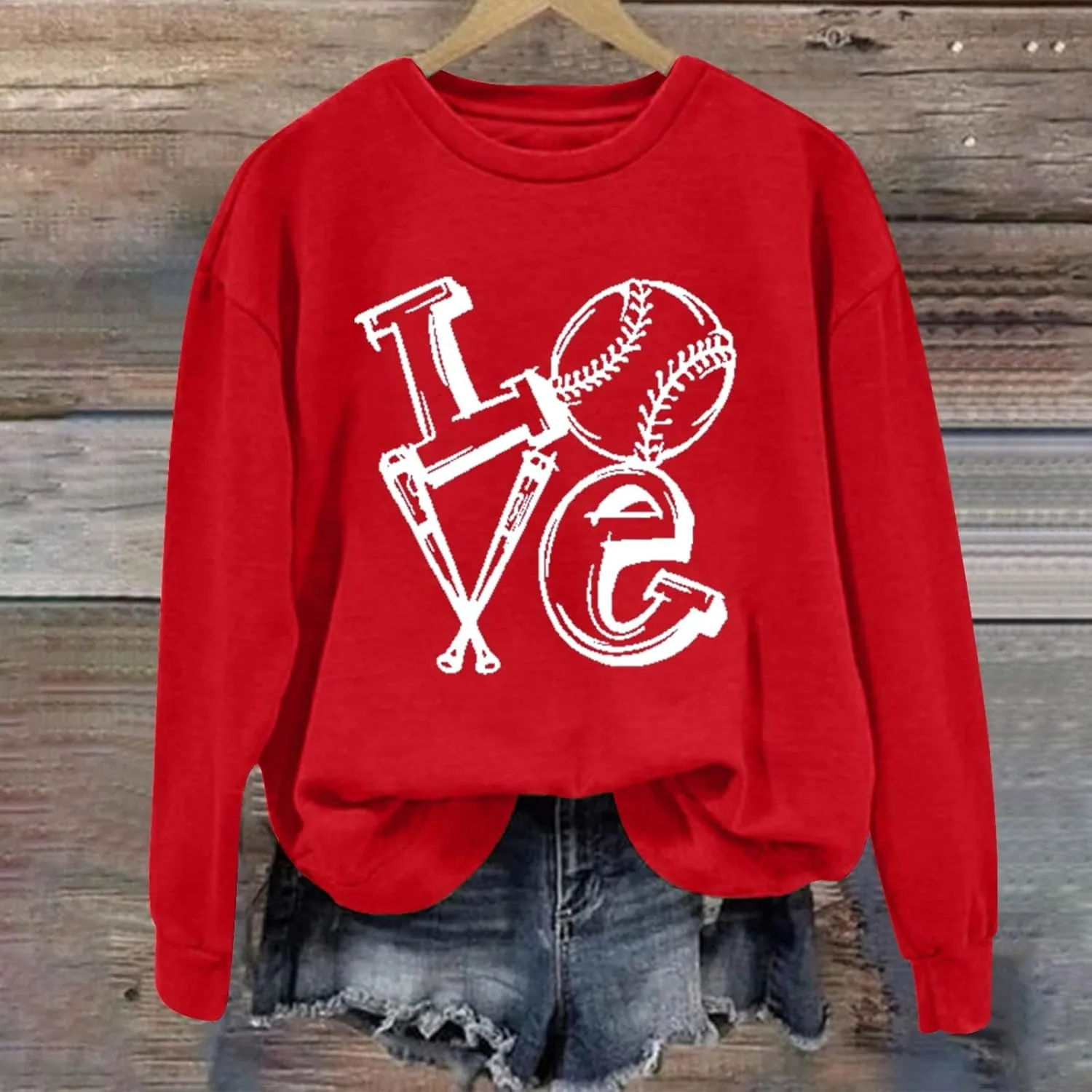 Women Tis The Season Sweatshirts RAISING BALLERS Printed Baseball Sweatshirt Mom Sweatshirt 2024 Softball Tops