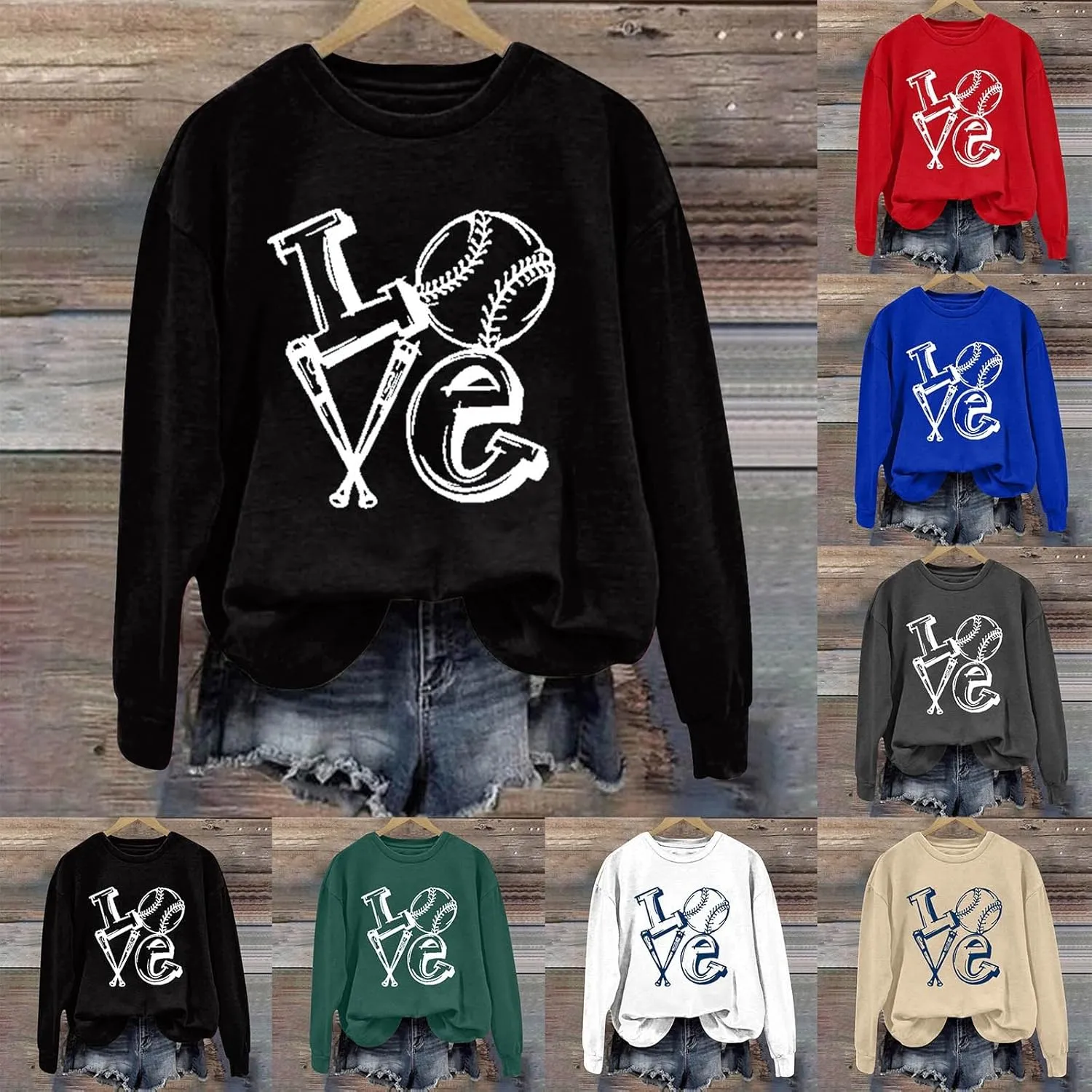 Women Tis The Season Sweatshirts RAISING BALLERS Printed Baseball Sweatshirt Mom Sweatshirt 2024 Softball Tops