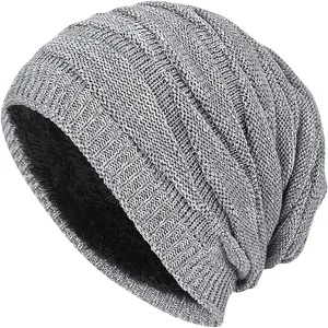 Women Winter Cover Ears Beanie Hat Ear Ski Snow Hats Knit Lined 3 Pompom for Girls Womens