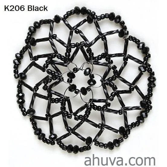 Women's Beaded Kippahs Temple Head Covers