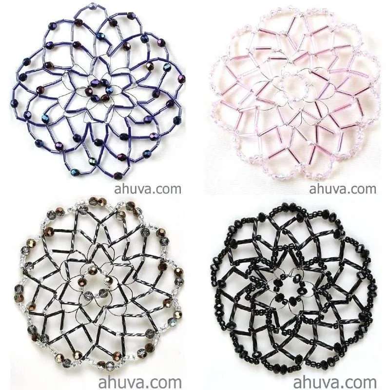 Women's Beaded Kippahs Temple Head Covers