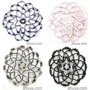 Women's Beaded Kippahs Temple Head Covers