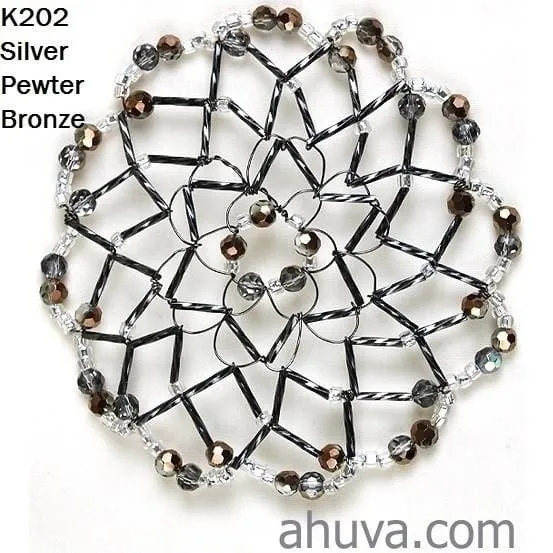 Women's Beaded Kippahs Temple Head Covers