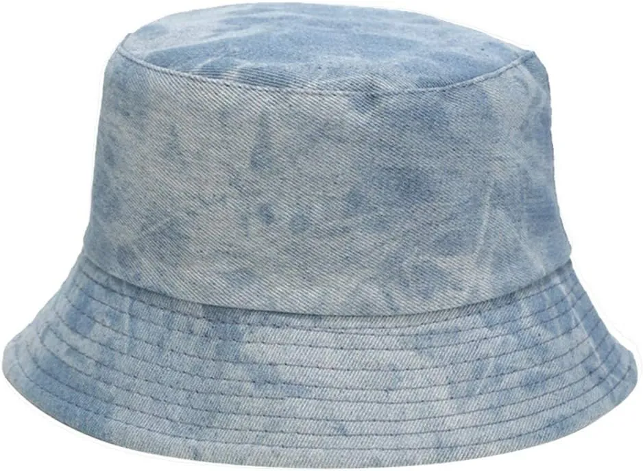Women's Bucket Hats Wide Brim Unisex Lightweight Adjustable Hats Summer Holiday Party Beach Sun Hat