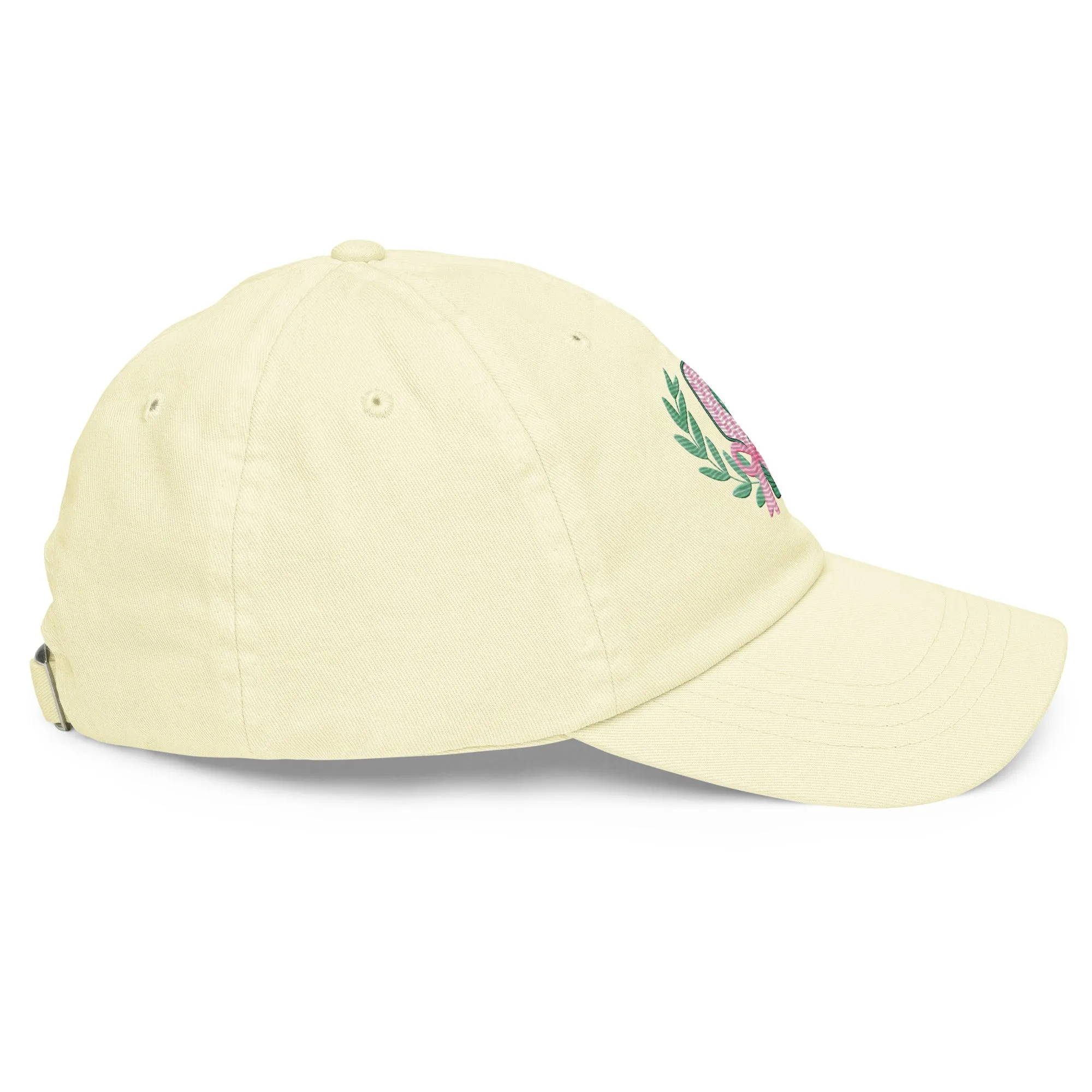 Women's Embroidered Preppy Pastel Pickleball Baseball Hat