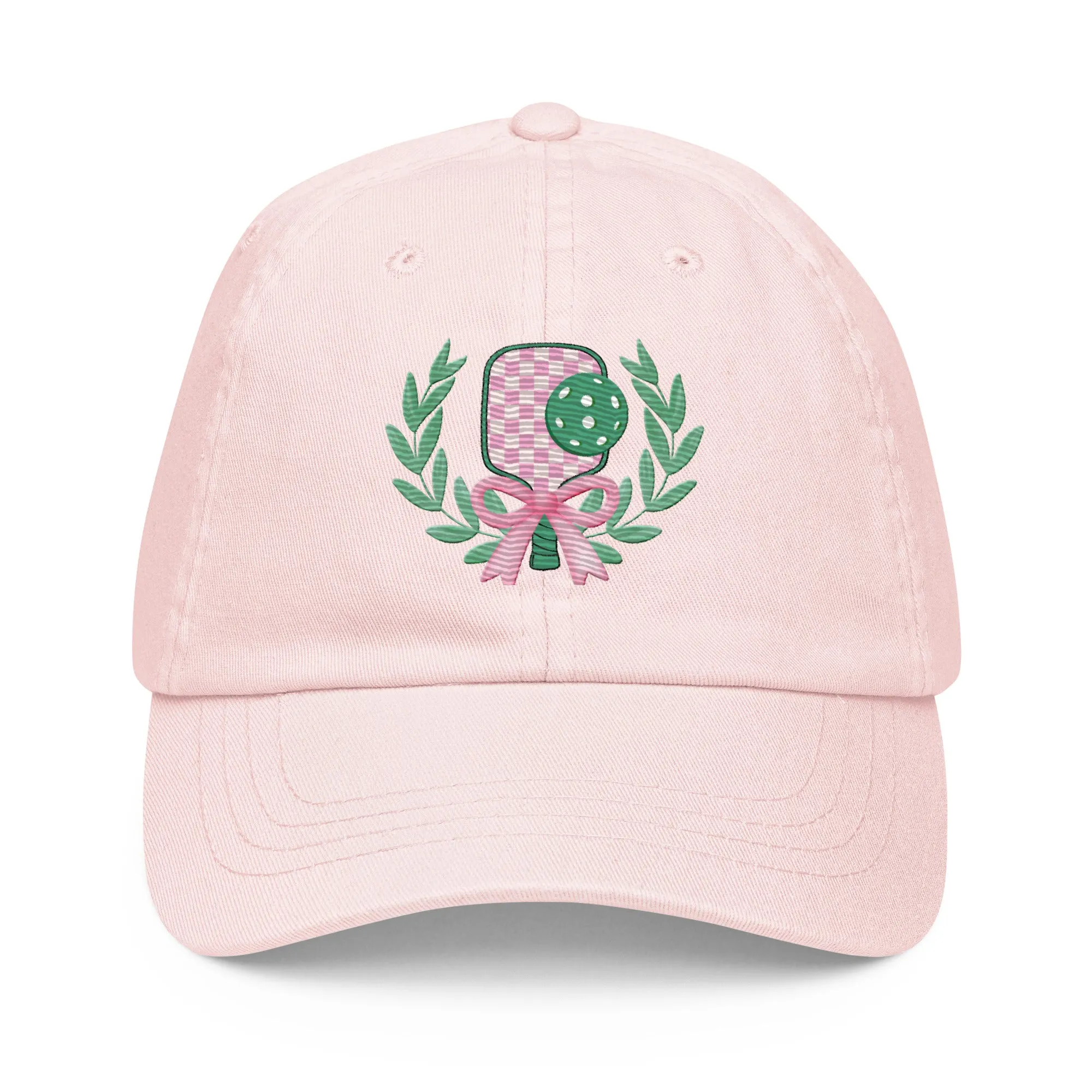Women's Embroidered Preppy Pastel Pickleball Baseball Hat