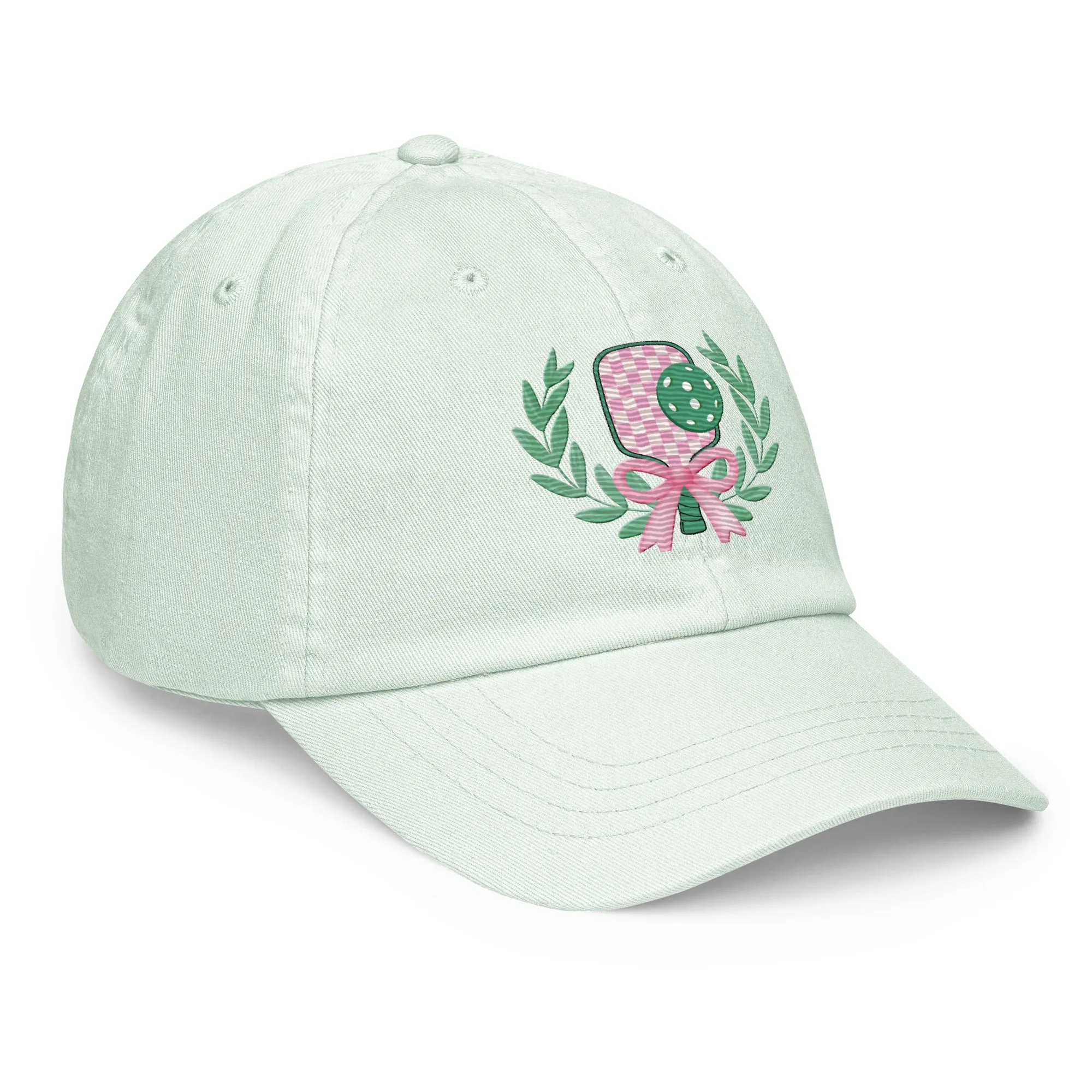 Women's Embroidered Preppy Pastel Pickleball Baseball Hat