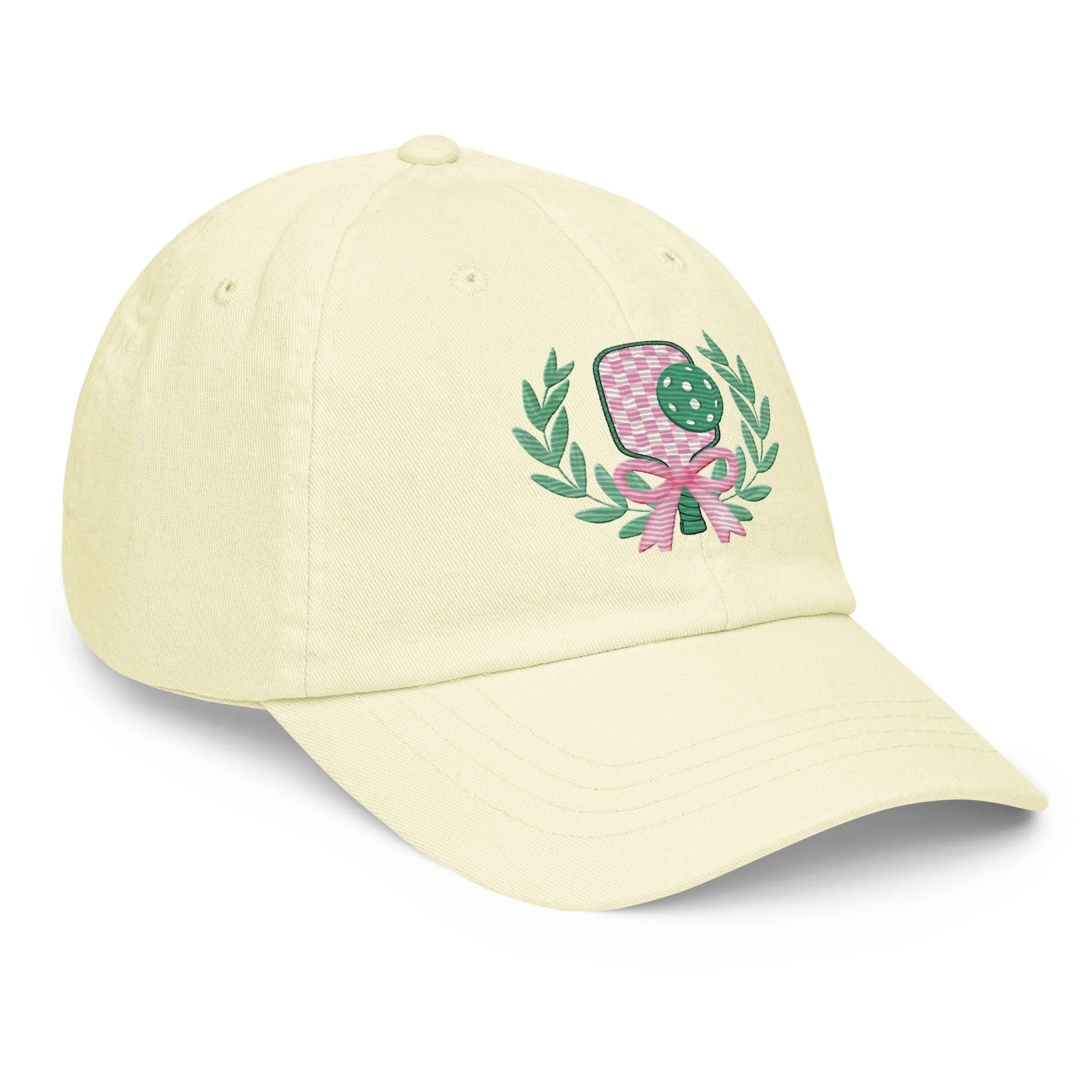 Women's Embroidered Preppy Pastel Pickleball Baseball Hat