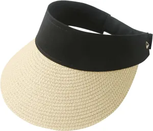 Women's Empty Top Sun Visor Hat Holiday Hat Summer Beach Baseball Caps Sunscreen Sunshade Tennis Cap