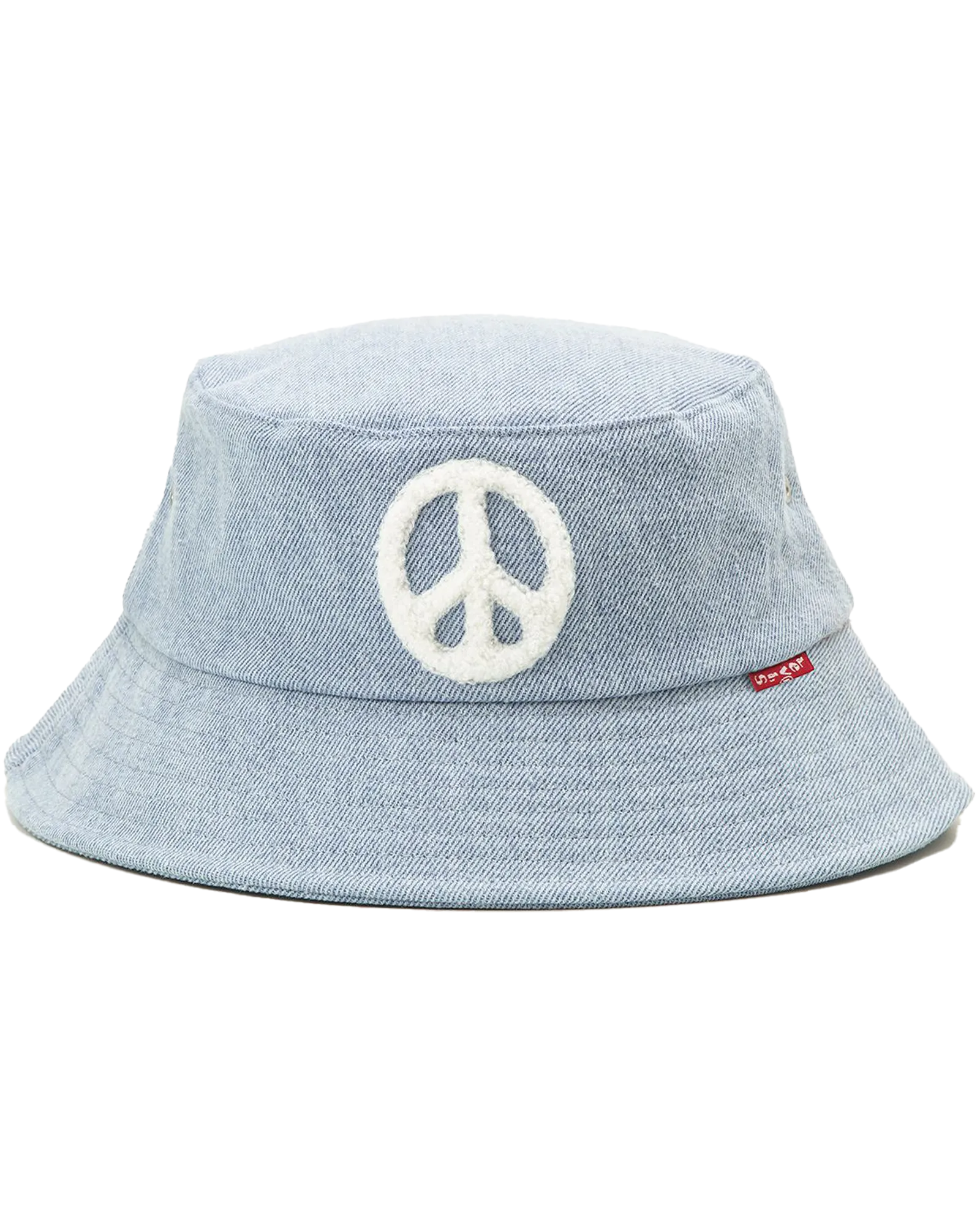 Womens Essential Bucket Hat in Blue Peace