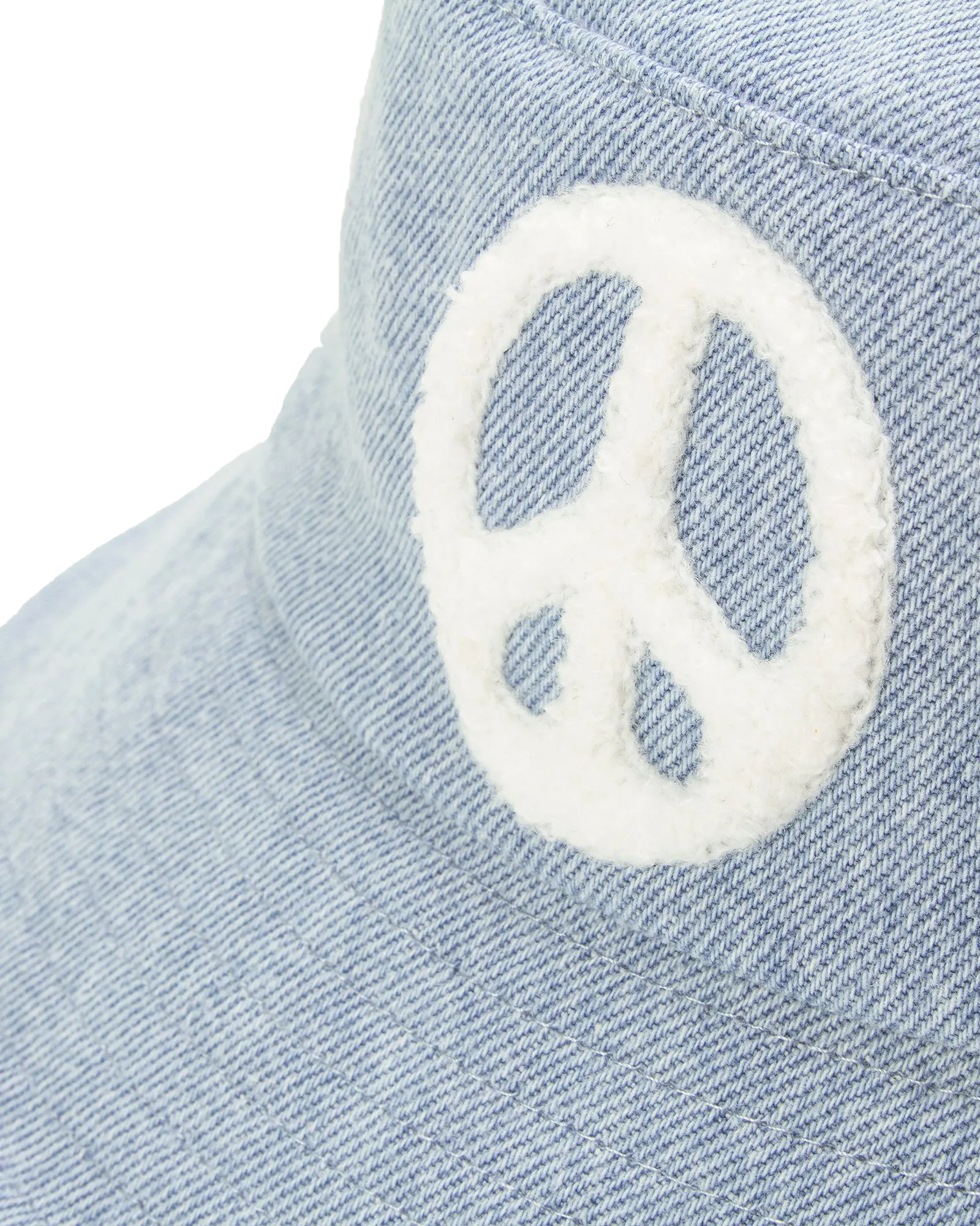 Womens Essential Bucket Hat in Blue Peace