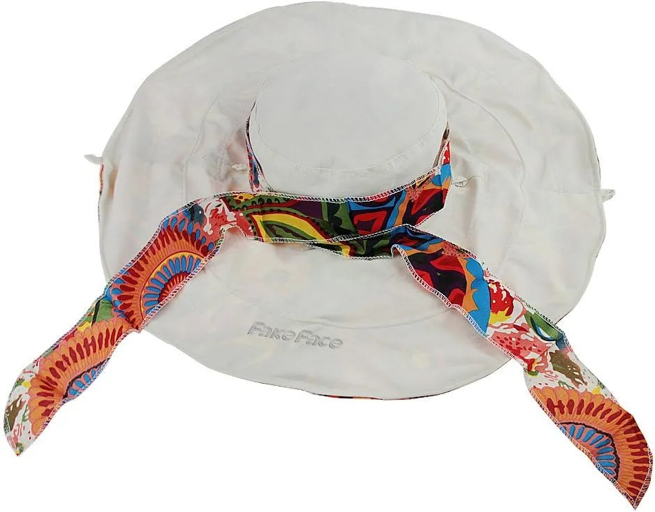 Women's Foldable Floppy Reversible Travel Beach Sun Visor Hat Wide Brim UPF 50 