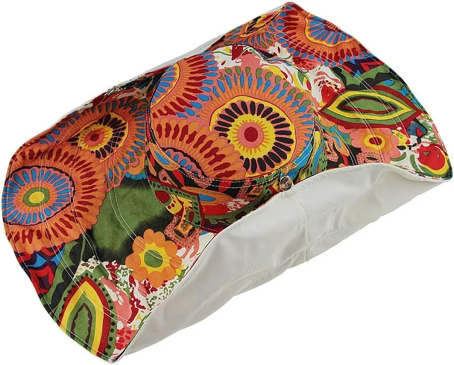 Women's Foldable Floppy Reversible Travel Beach Sun Visor Hat Wide Brim UPF 50 