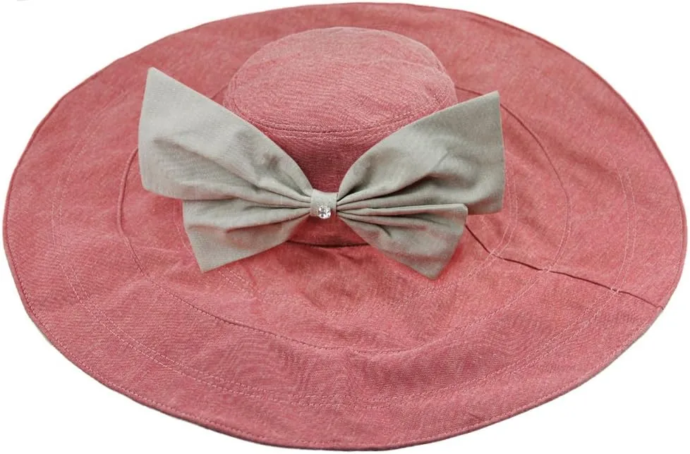 Women's Foldable Floppy Reversible Travel Beach Sun Visor Hat Wide Brim UPF 50 