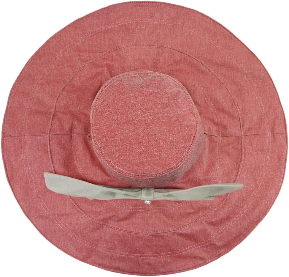 Women's Foldable Floppy Reversible Travel Beach Sun Visor Hat Wide Brim UPF 50 