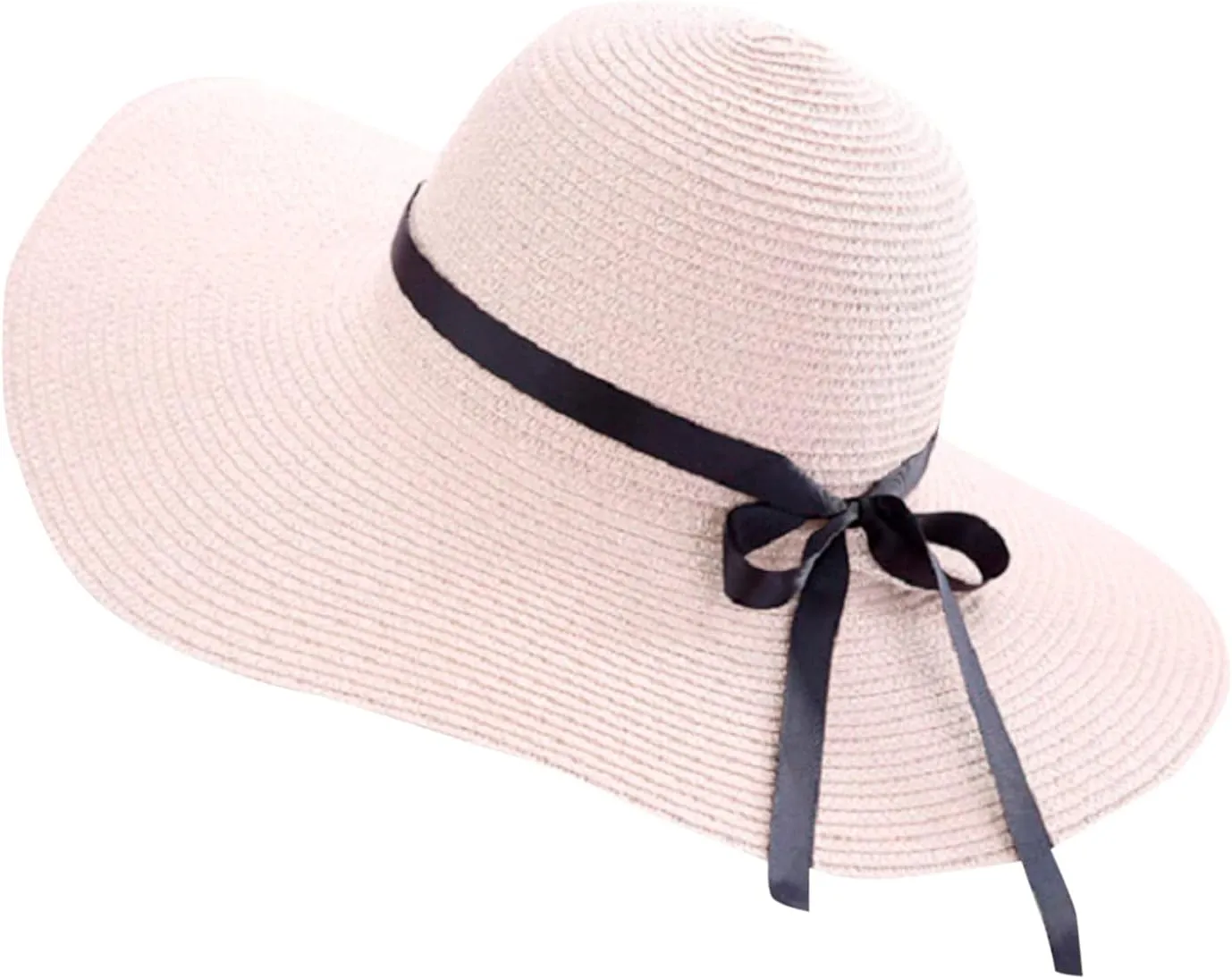 Womens Hat Wide Brim Floppy Beach Sun Hat for Women UPF 50  Vacation s Birthday Easter
