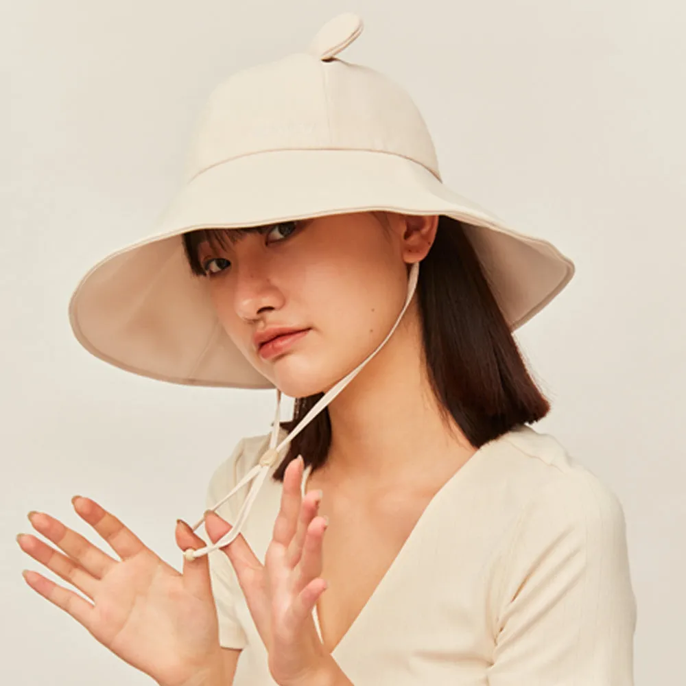 Women's Large Brim Sun Hat with Bear Ear UPF 50 
