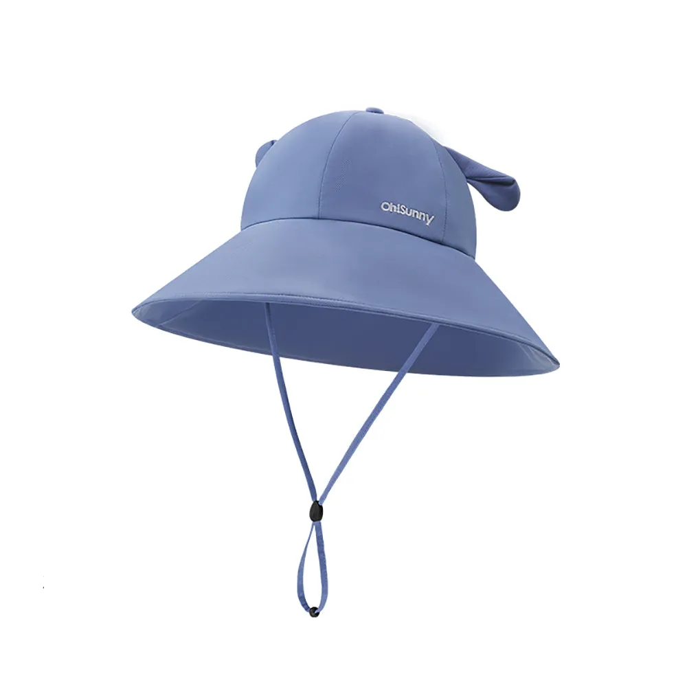 Women's Large Brim Sun Hat with Bear Ear UPF 50 