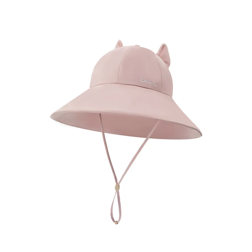 Women's Large Brim Sun Hat with Bear Ear UPF 50 