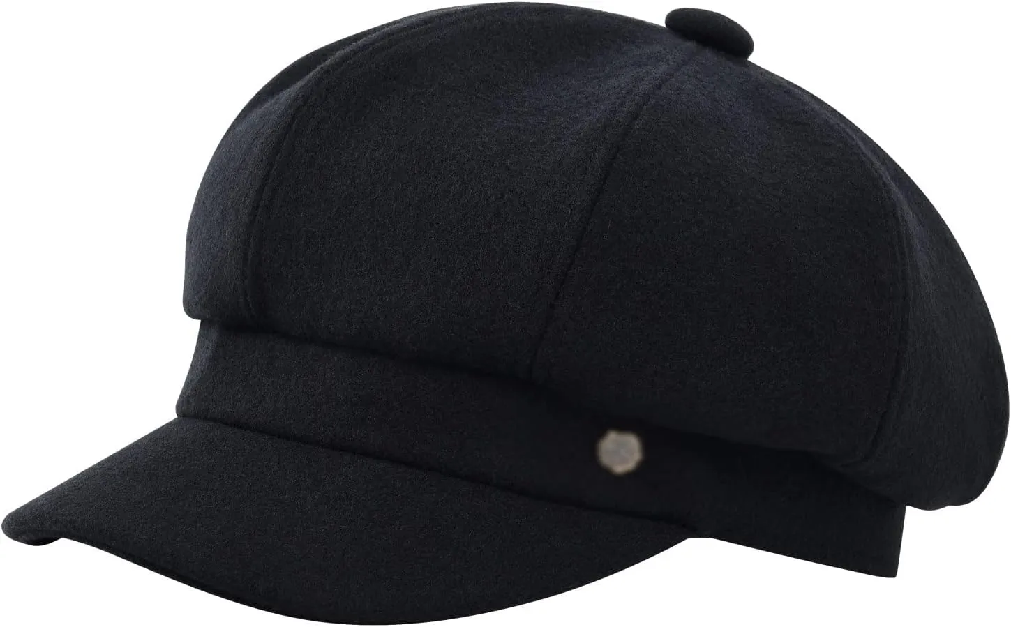 Women's Newsboy Cap Cotton Spring Outdoor Berets Wool Beanie Hat with Brim