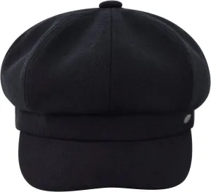 Women's Newsboy Cap Cotton Spring Outdoor Berets Wool Beanie Hat with Brim