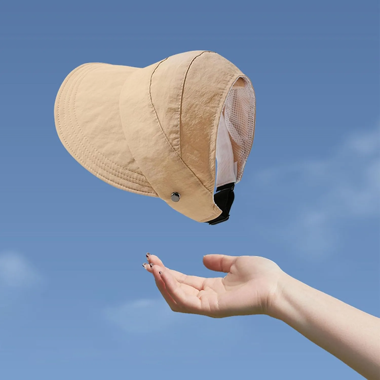 Women's Outdoor Uv Protection Hollow Top Wide Brim Sun Hat, Sun Hats for Women Uv Protection