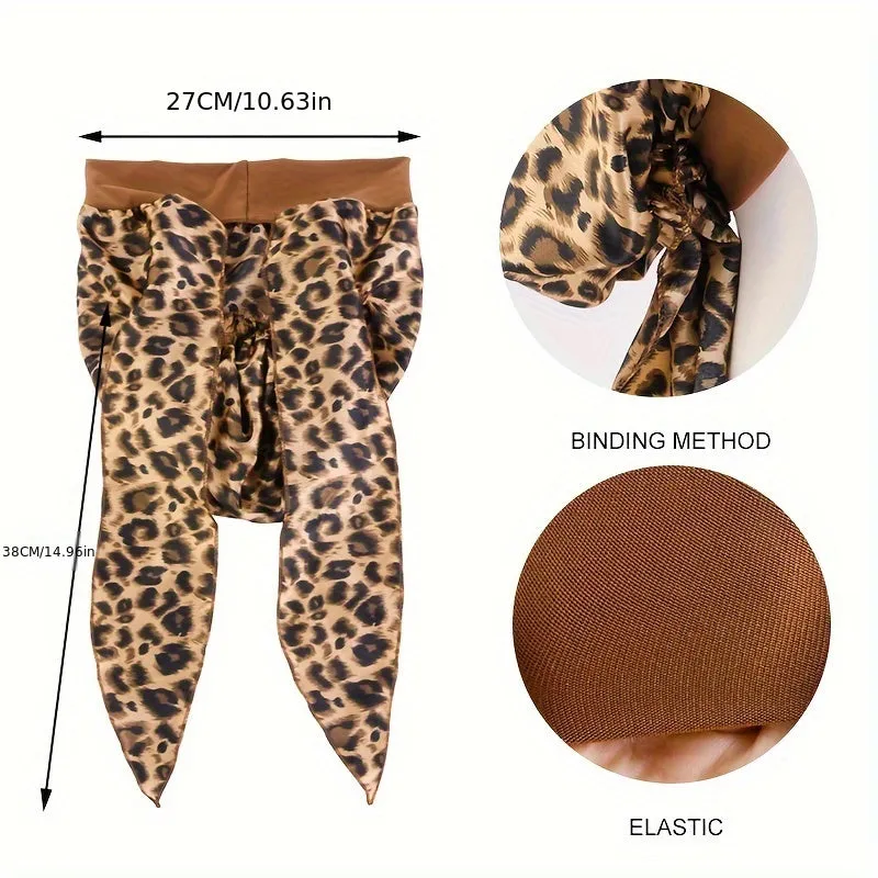 Women's Satin Printed Turban Caps - 2pcs