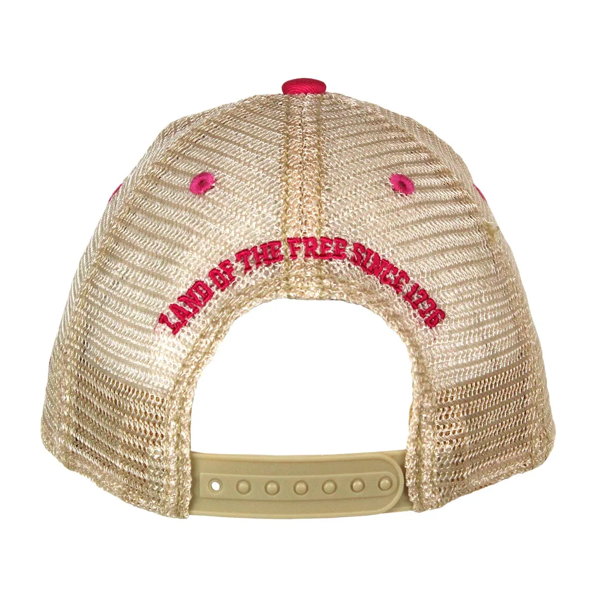 Women's US Flag Vintage Trucker Hat Pink