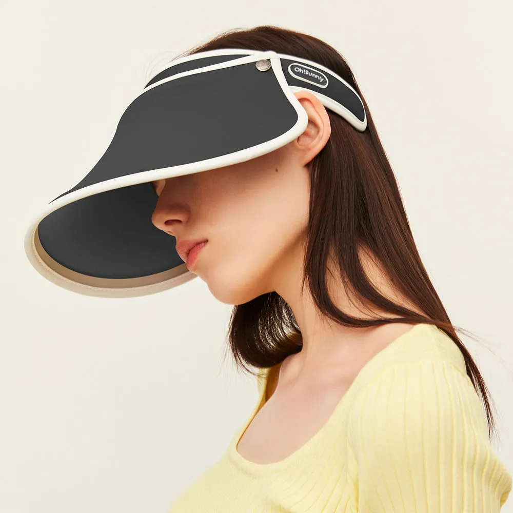 Women's Visor Hat UV Protection Wide Brim Adjustable Face Sheild UPF 50 
