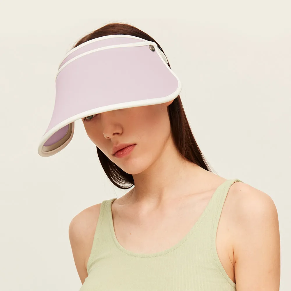 Women's Visor Hat UV Protection Wide Brim Adjustable Face Sheild UPF 50 