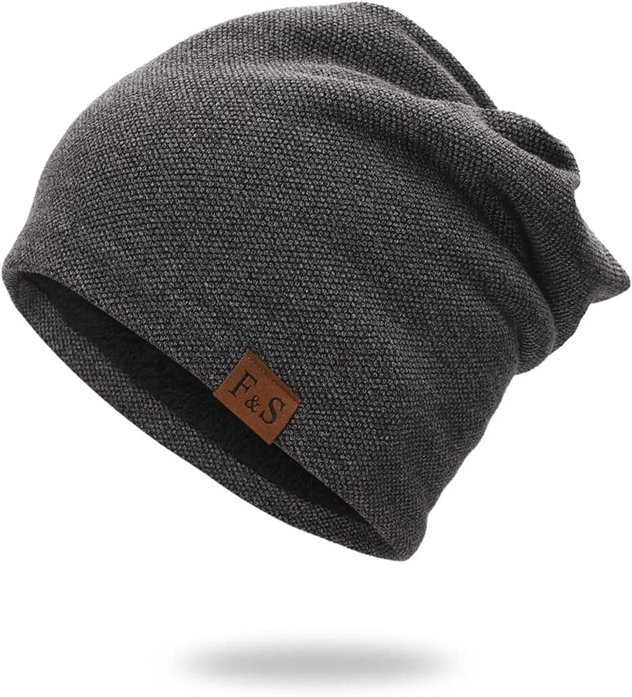 Women's Winter Pom Beanie Hat for Women Wool Beanie for Men & Women, Knitted Winter Hat