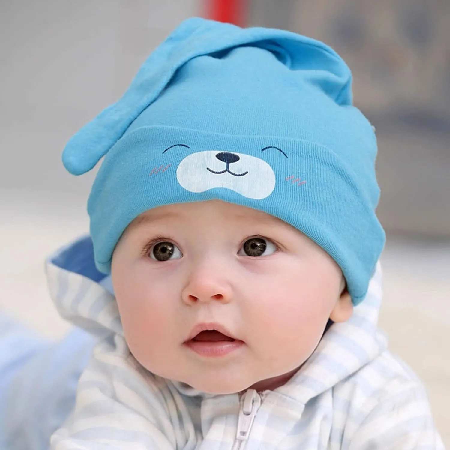 Women's Winter Pom Beanie Hat Womens Winter Warm Beanie Knit Ear Cozy Cap Pompom Hat