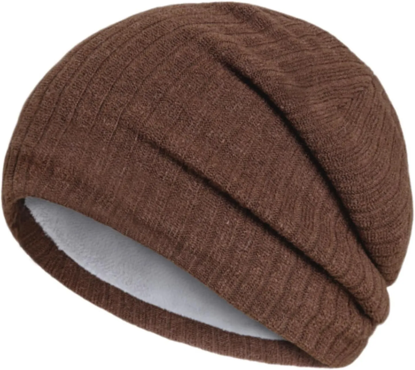 Women's Winter Pompom Beanie Warm Knit Hat Fleece Cap for Women Women Beanie Warm Elastic Beanie Caps