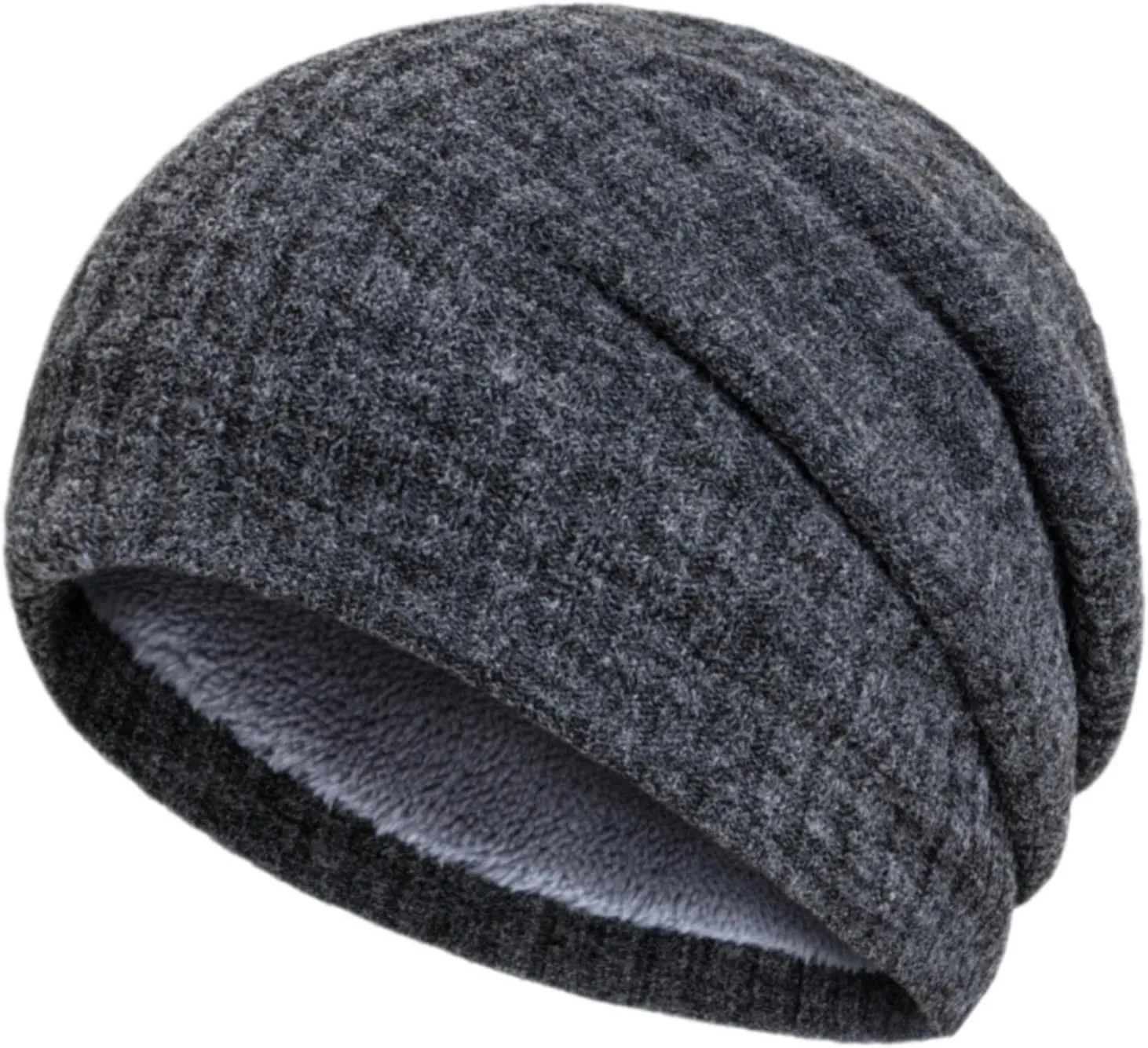 Women's Winter Pompom Beanie Warm Knit Hat Fleece Cap for Women Women Beanie Warm Elastic Beanie Caps