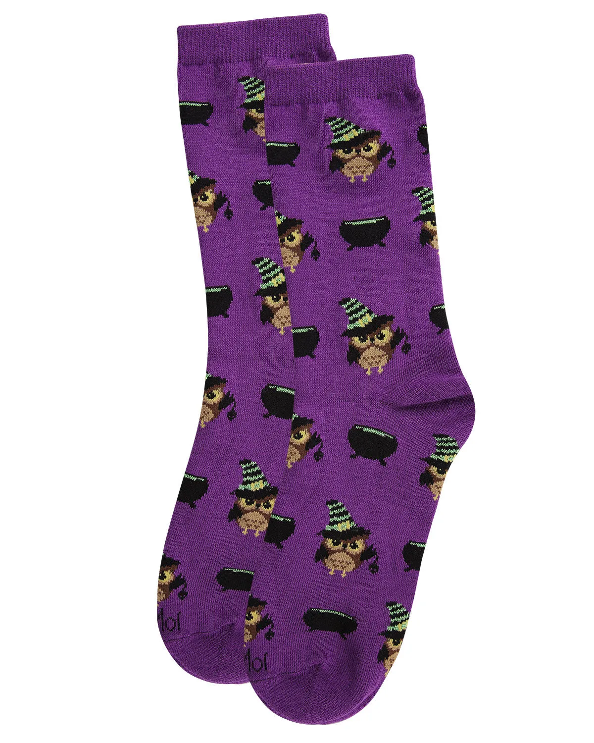 Women's Witchy Owl Festive Crew Socks