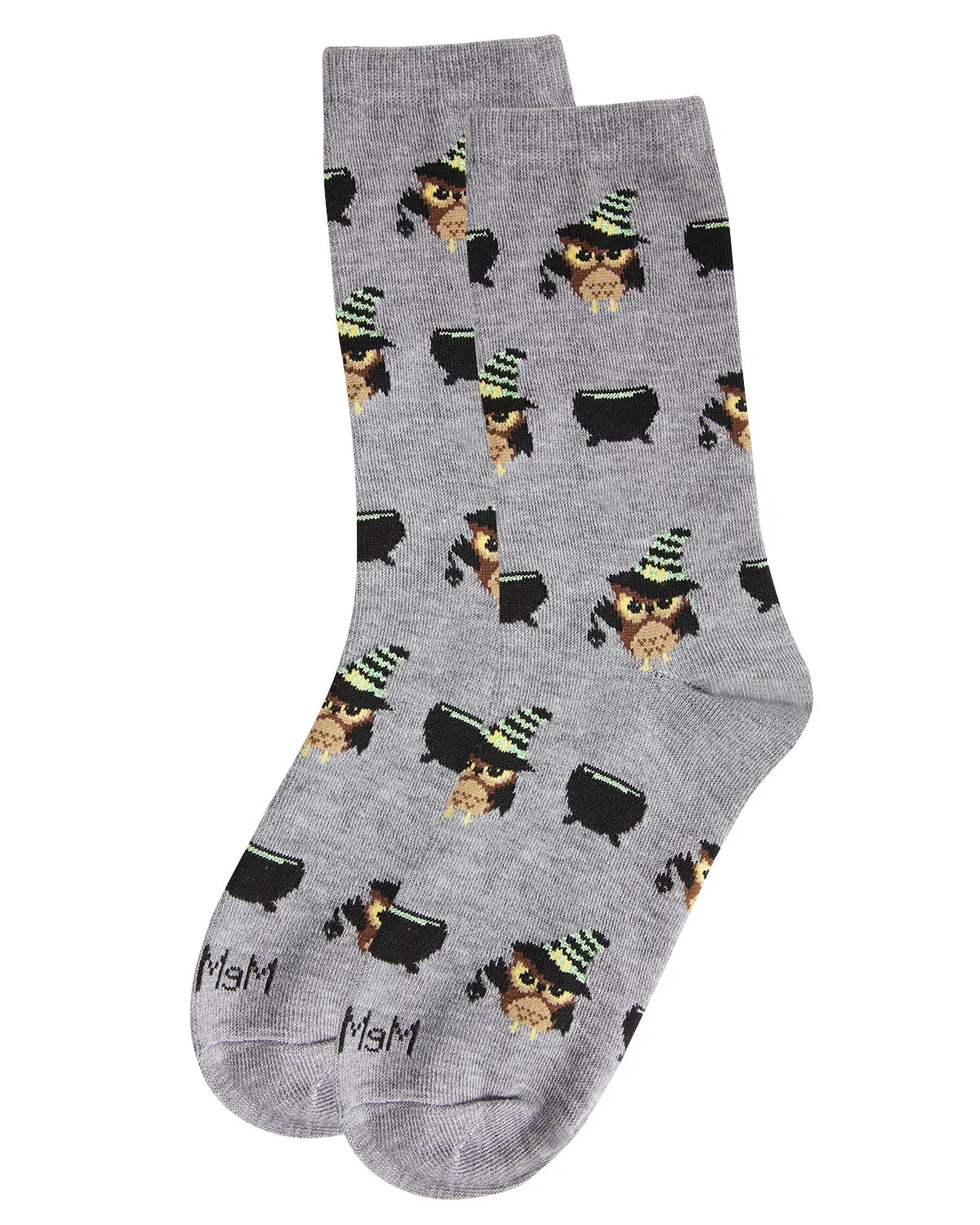 Women's Witchy Owl Festive Crew Socks