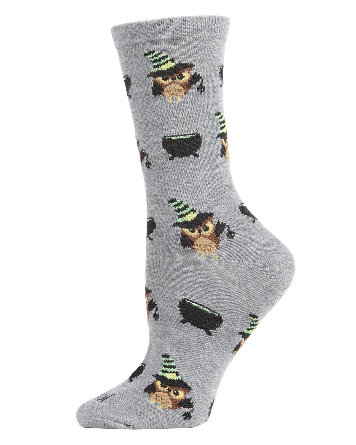 Women's Witchy Owl Festive Crew Socks