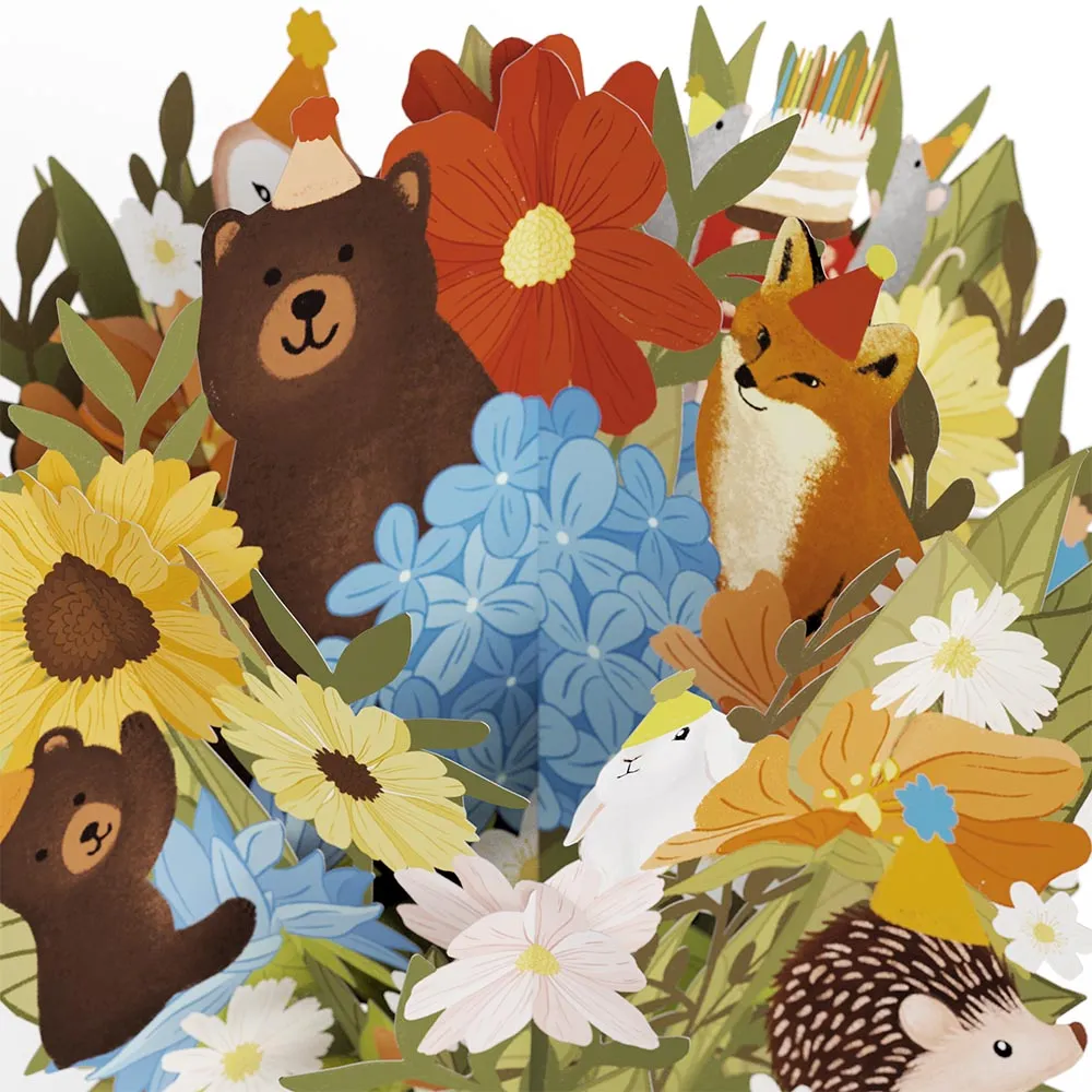 Woodland 18th Birthday Party Bouquet and Sentiment Set