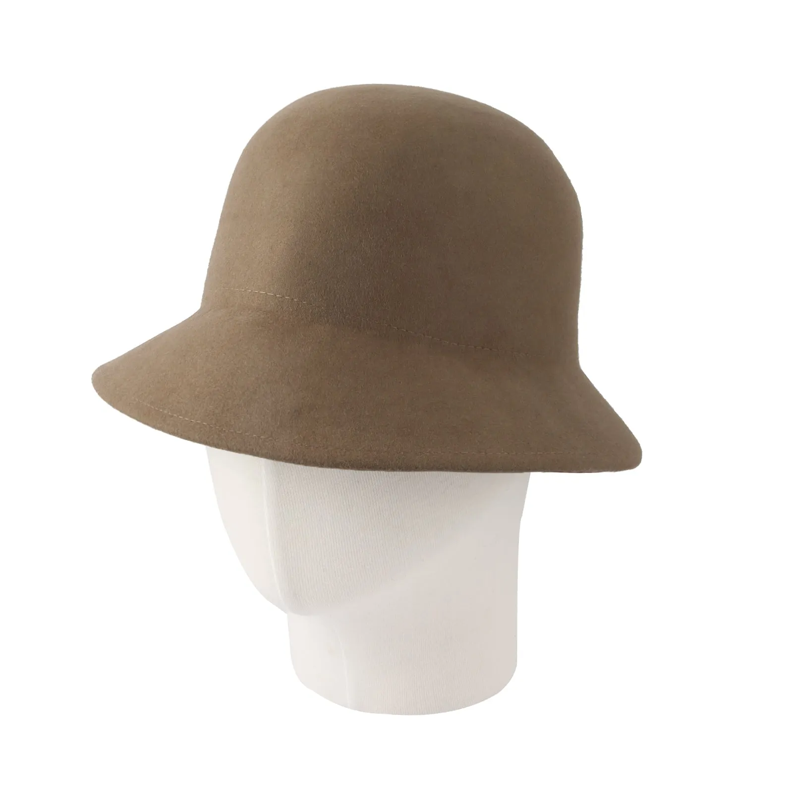 Wool Felt Fedora Simple Classic Bucket Hat GN61308