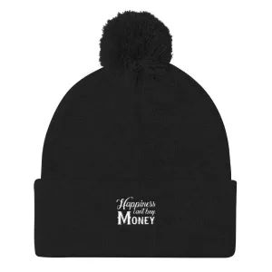 YE Unlimited (happiness can't buy money)..Pom Pom Knit Cap