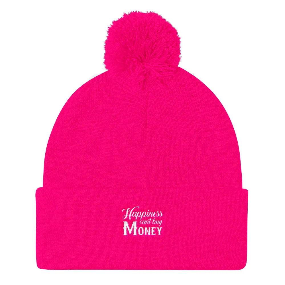 YE Unlimited (happiness can't buy money)..Pom Pom Knit Cap