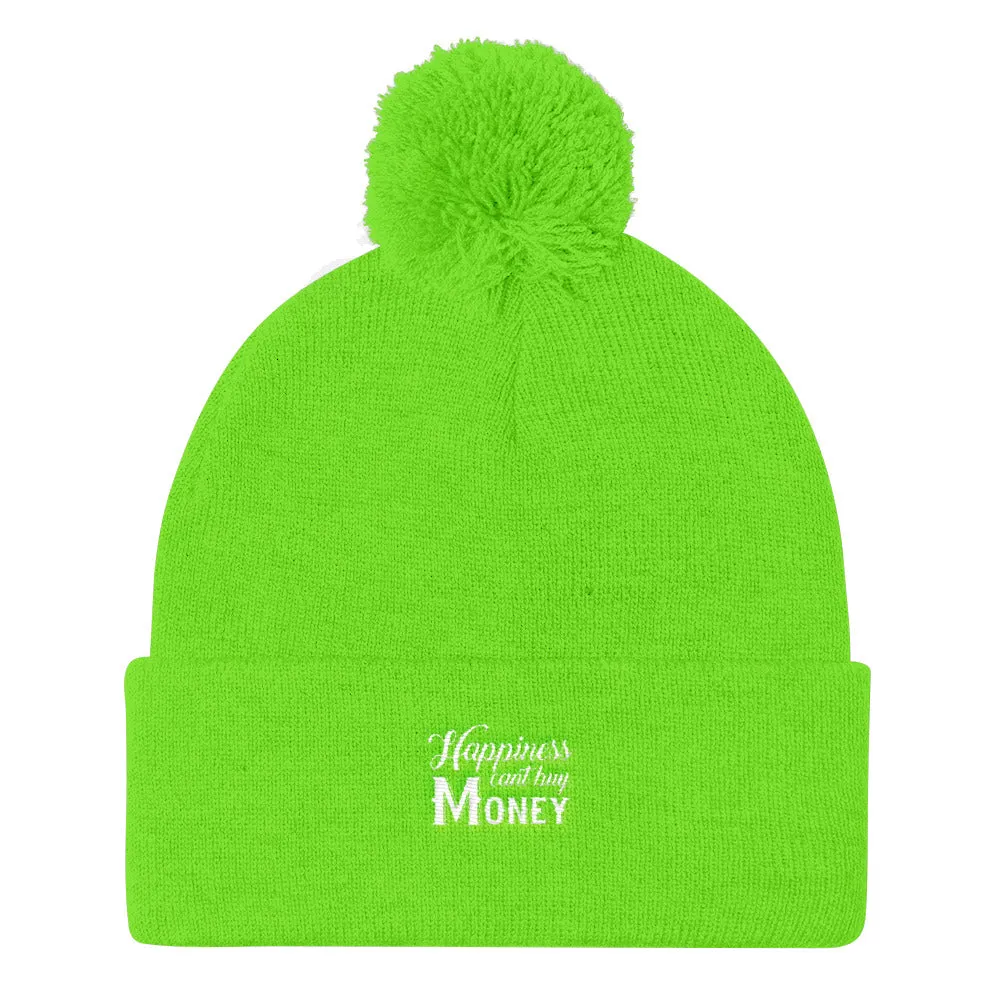 YE Unlimited (happiness can't buy money)..Pom Pom Knit Cap
