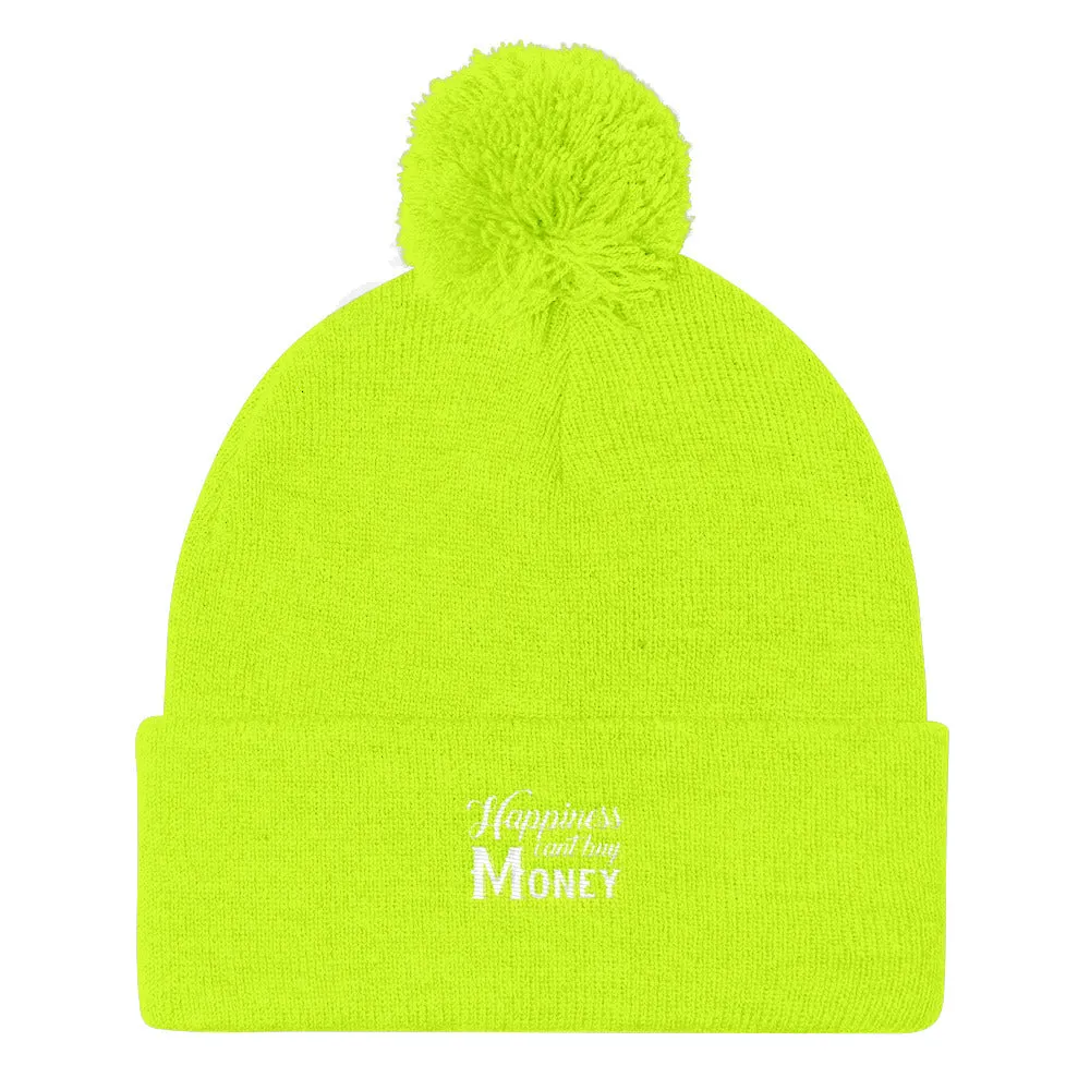YE Unlimited (happiness can't buy money)..Pom Pom Knit Cap