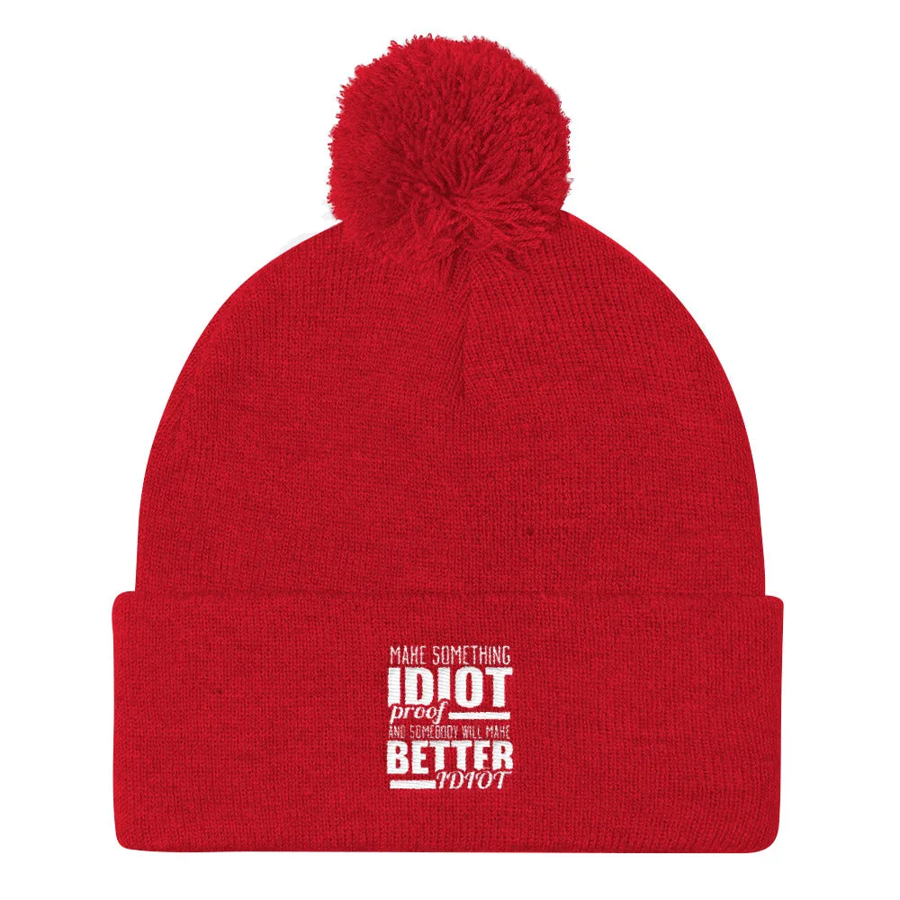 YE Unlimited (make something idiot proof) Pom Pom Knit Cap