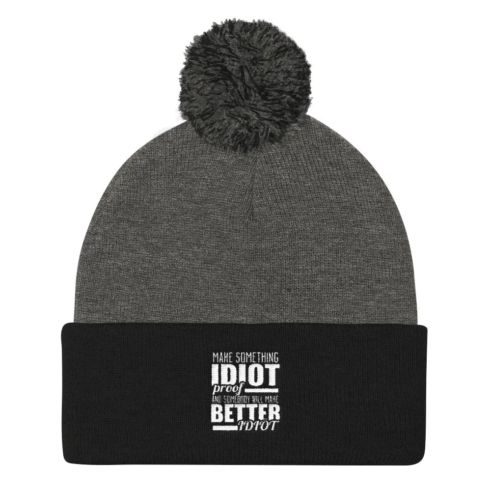 YE Unlimited (make something idiot proof) Pom Pom Knit Cap