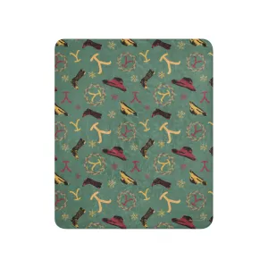 Yellowstone Cowboy Christmas Sherpa Blanket