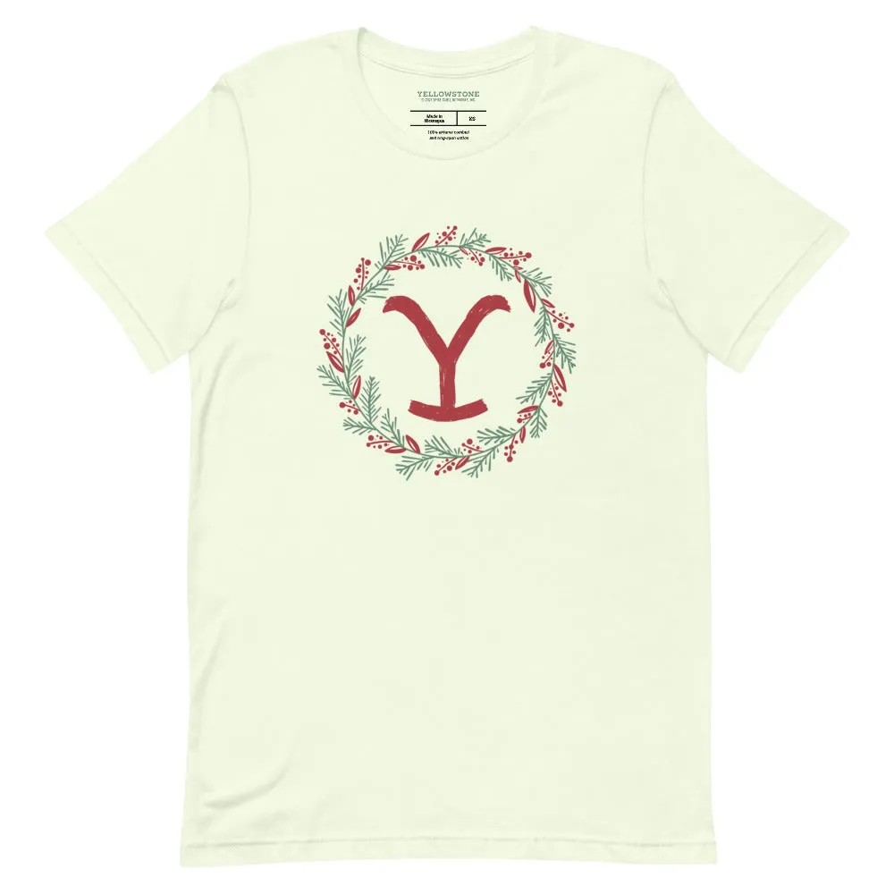 Yellowstone Holiday Wreath Unisex T-Shirt