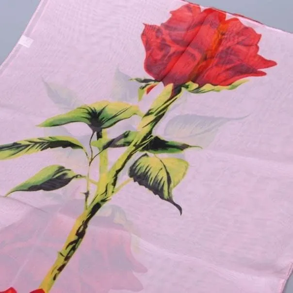 YOLAI Fashion Silk Scarfs For Women Lightweight Print Floral Pattern Scarf Fashion Scarves Wraps Shawls